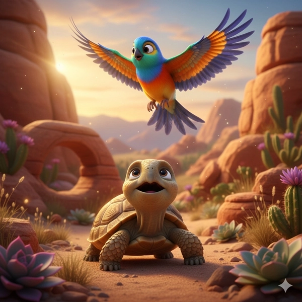 The Tortoise and the Bird - Moral Story for Kids