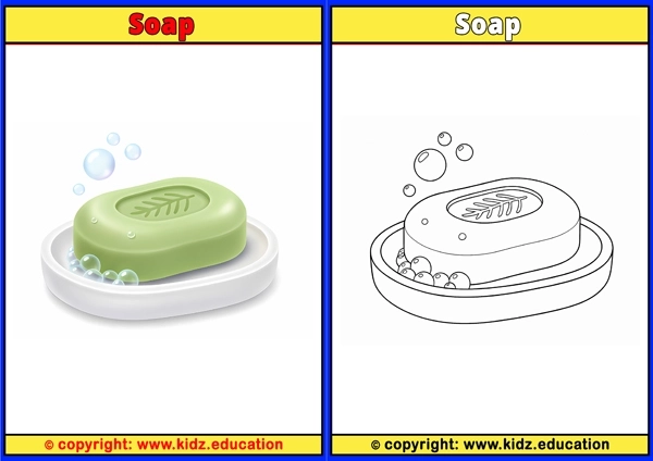 Soap - Printable Coloring Page for Kids