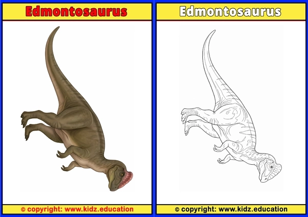 Edmontosaurus - Printable Coloring Page for Kids