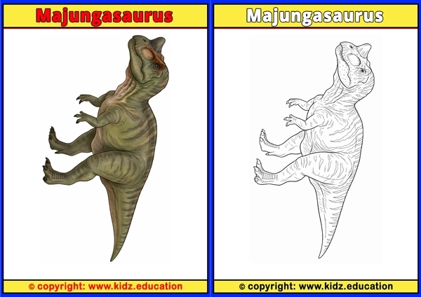 Majungasaurus - Printable Coloring Page for Kids