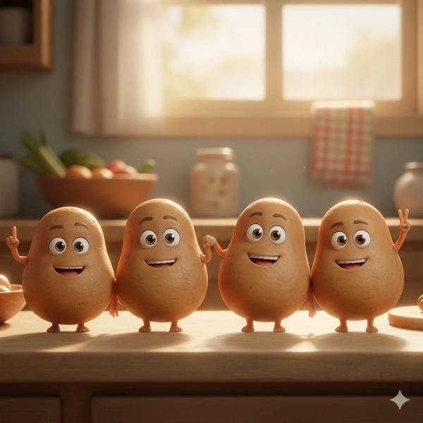 One Potato, Two Potato - Nursery Rhymes for Kids in English (Full Lyrics)