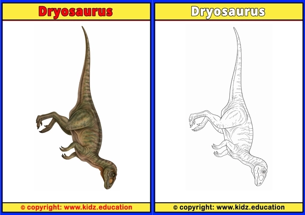 Dryosaurus - Printable Coloring Page for Kids