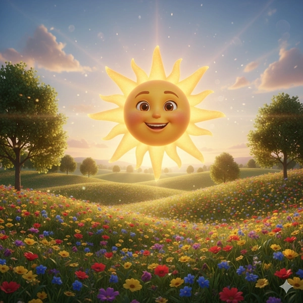 Mister Sun - Nursery Rhymes for Kids in English (Full Lyrics)