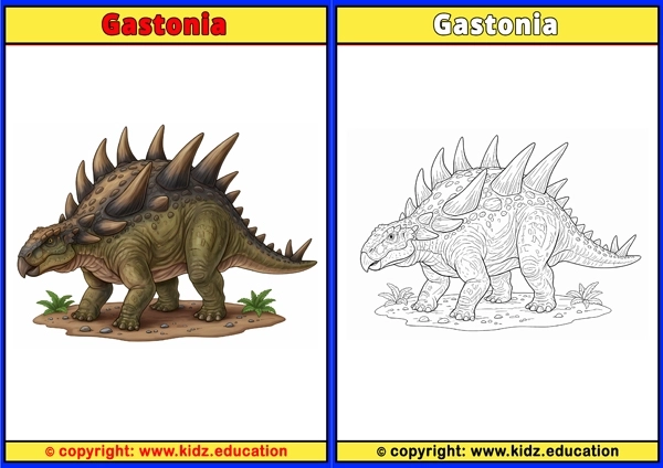 Gastonia - Printable Coloring Page for Kids