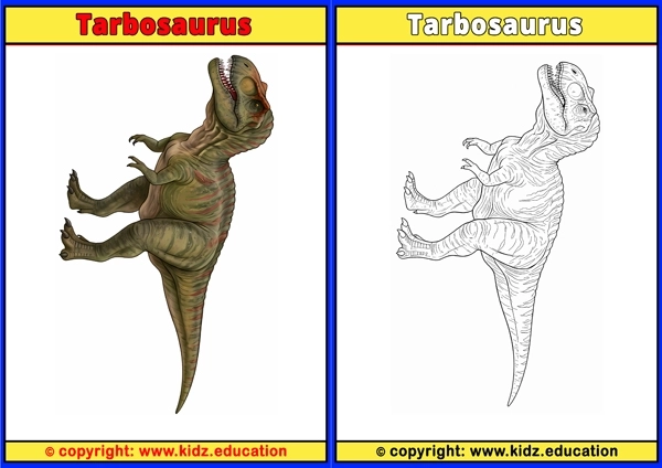 Tarbosaurus - Printable Coloring Page for Kids