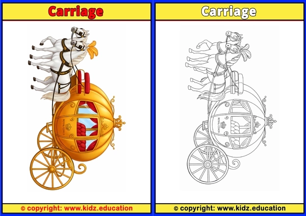 Carriage - Printable Coloring Page for Kids