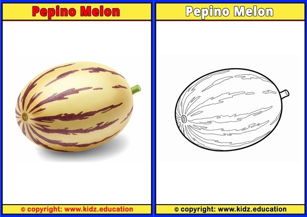 Pepino Melon - Printable Coloring Page for Kids