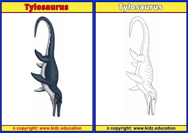 Tylosaurus - Printable Coloring Page for Kids