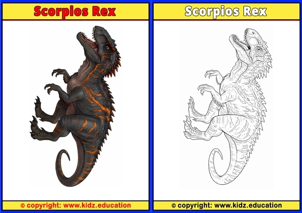 Scorpios Rex - Printable Coloring Page for Kids