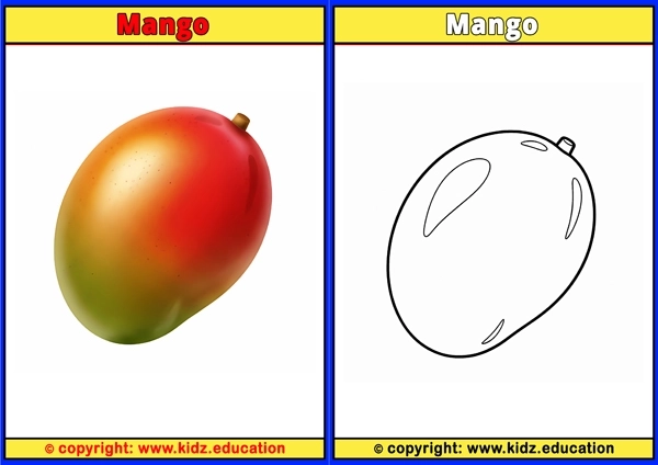 Mango - Printable Coloring Page for Kids