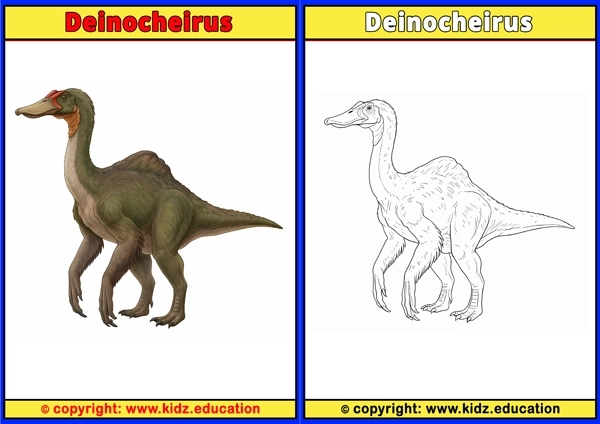 Deinocheirus - Printable Coloring Page for Kids