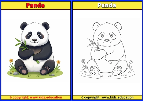 Panda - Printable Coloring Page for Kids