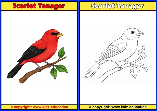 Secretary Bird - Printable Coloring Page for Kids